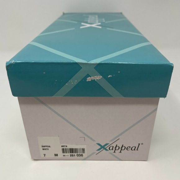 XAPPEAL Women's Avita - Low Heel Slip On Sandal White - Picture 7 of 8